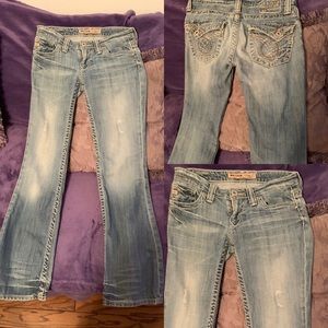 Big Star Casey K  low rise 25R jeans flap pocket